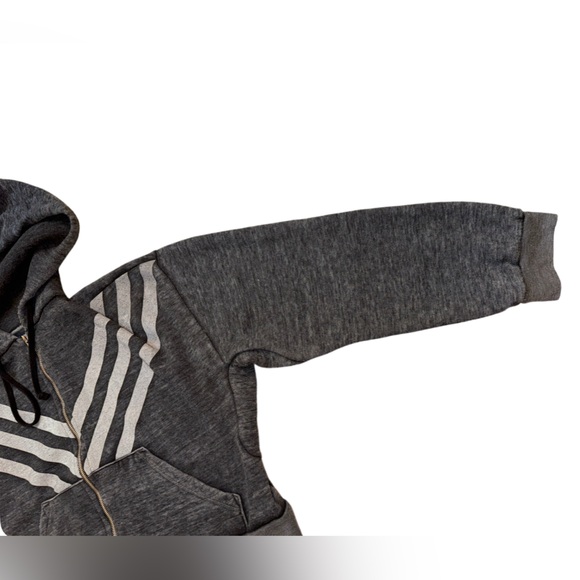 WILDFOX Tri stripe Burnout Jersey jacket women’s size large - Picture 14 of 17